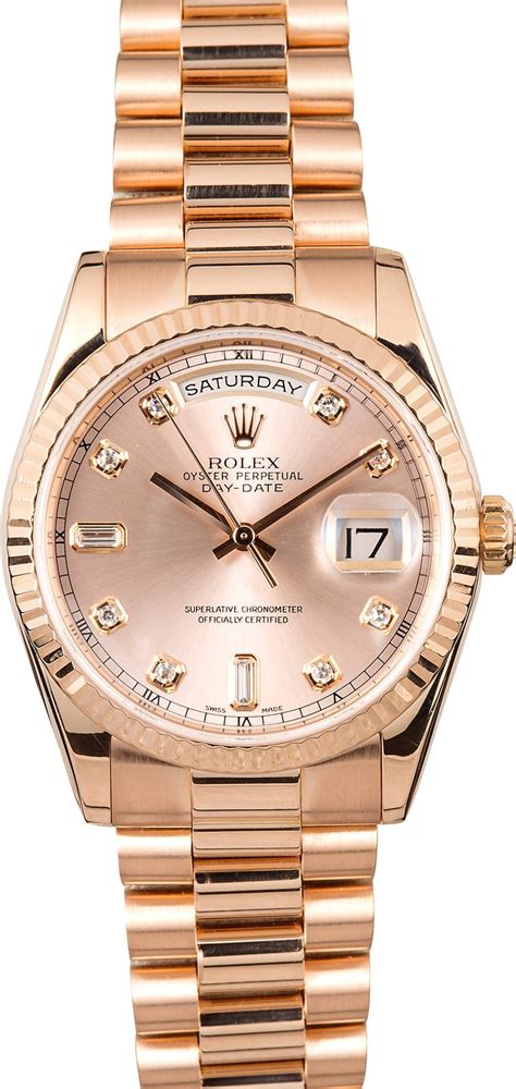 rolex day date 36 rose|rolex presidential day date 36mm.